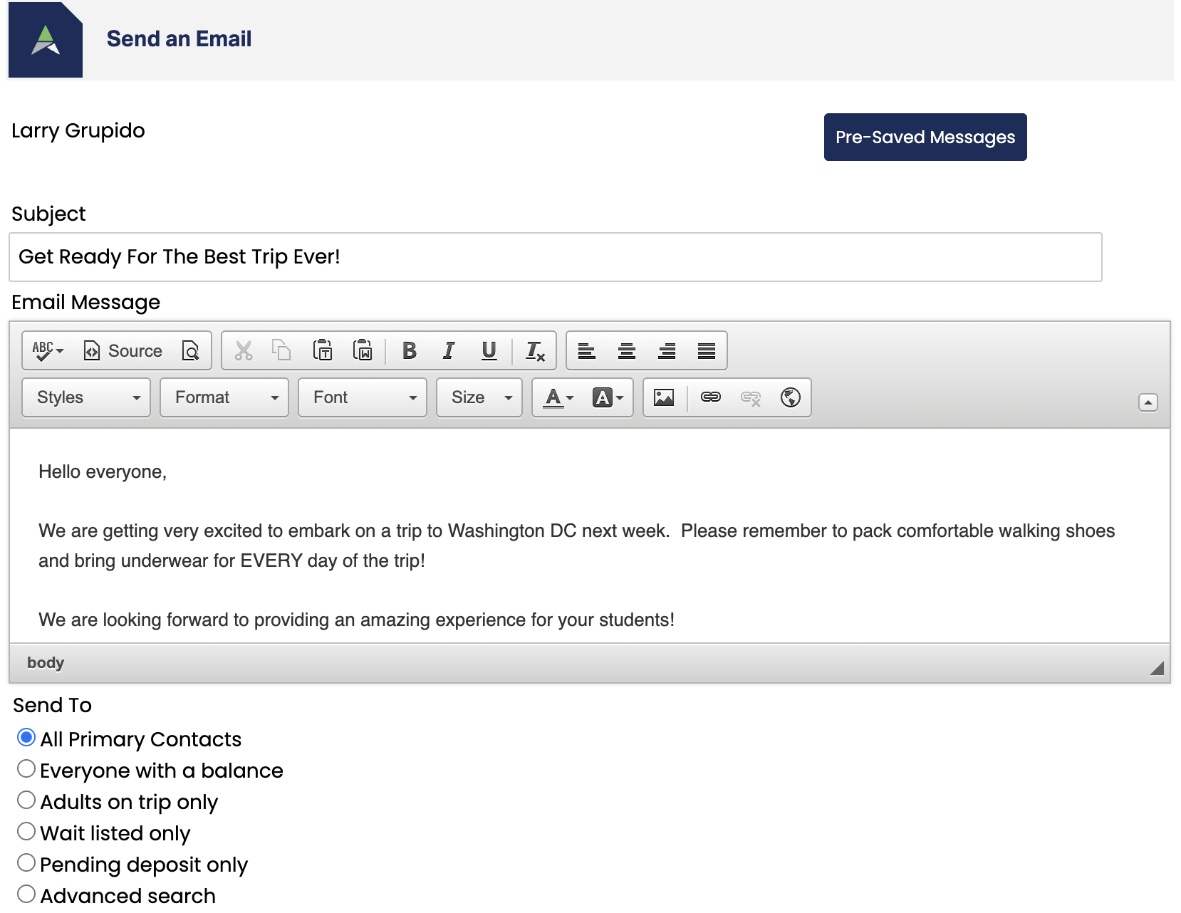 Email Preview Interface