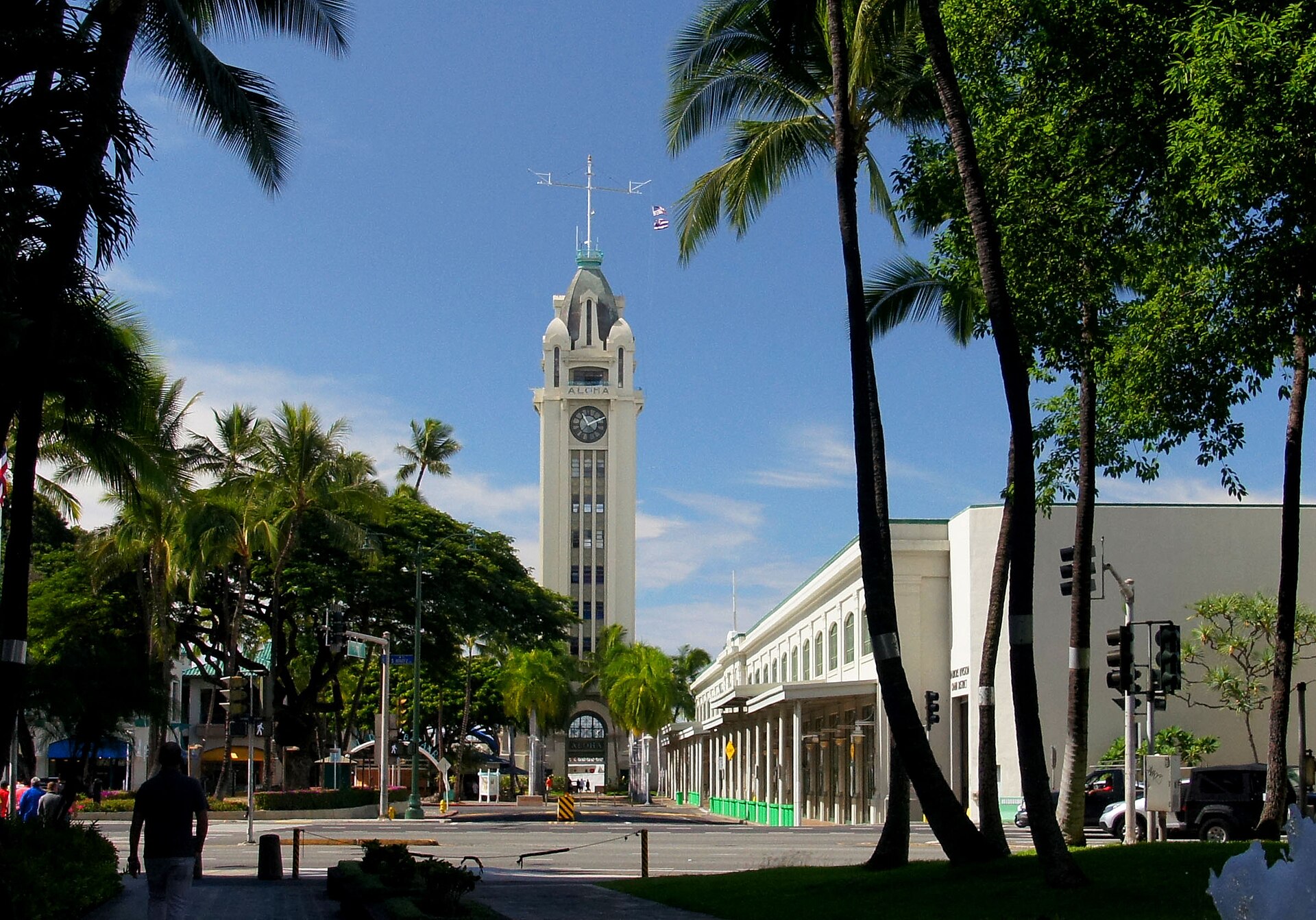 Aloha Tower on the Honolulu waterfront