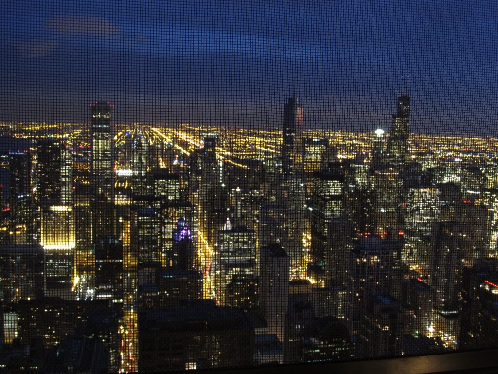 Open Air Skywalk, Looking South from John Hancock Center Observatory, Chicago, Illinois (11004544263)