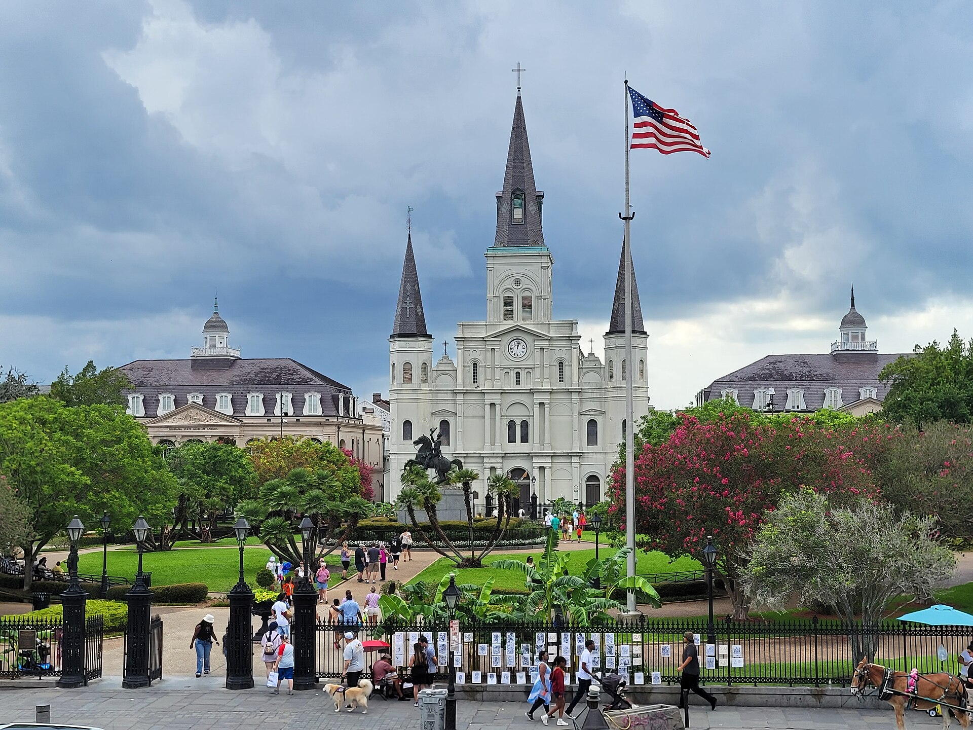 Jackson Square, The Cabildo, St. Louis Catherdral, Presbytere, New Orleans, LA