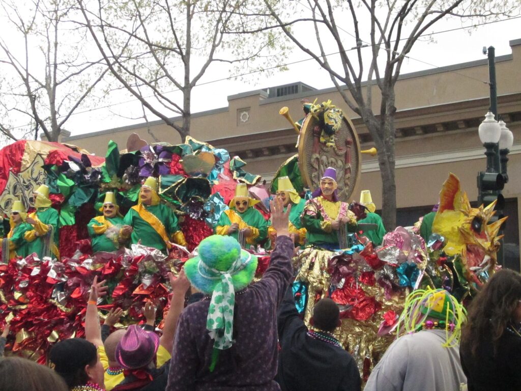 Mardi Gras at the Parade World Hat
