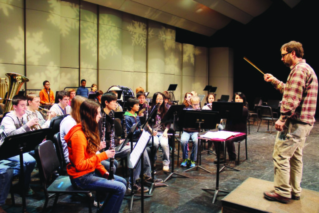 Kodiak High School band rehearsal, December 2013 1