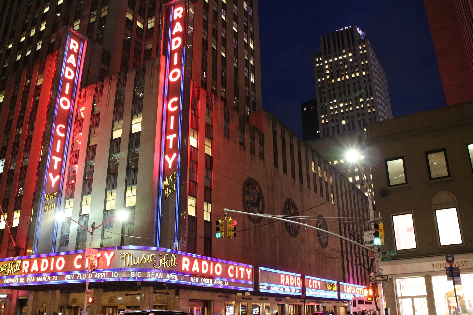 Radio City Music Hall marquee